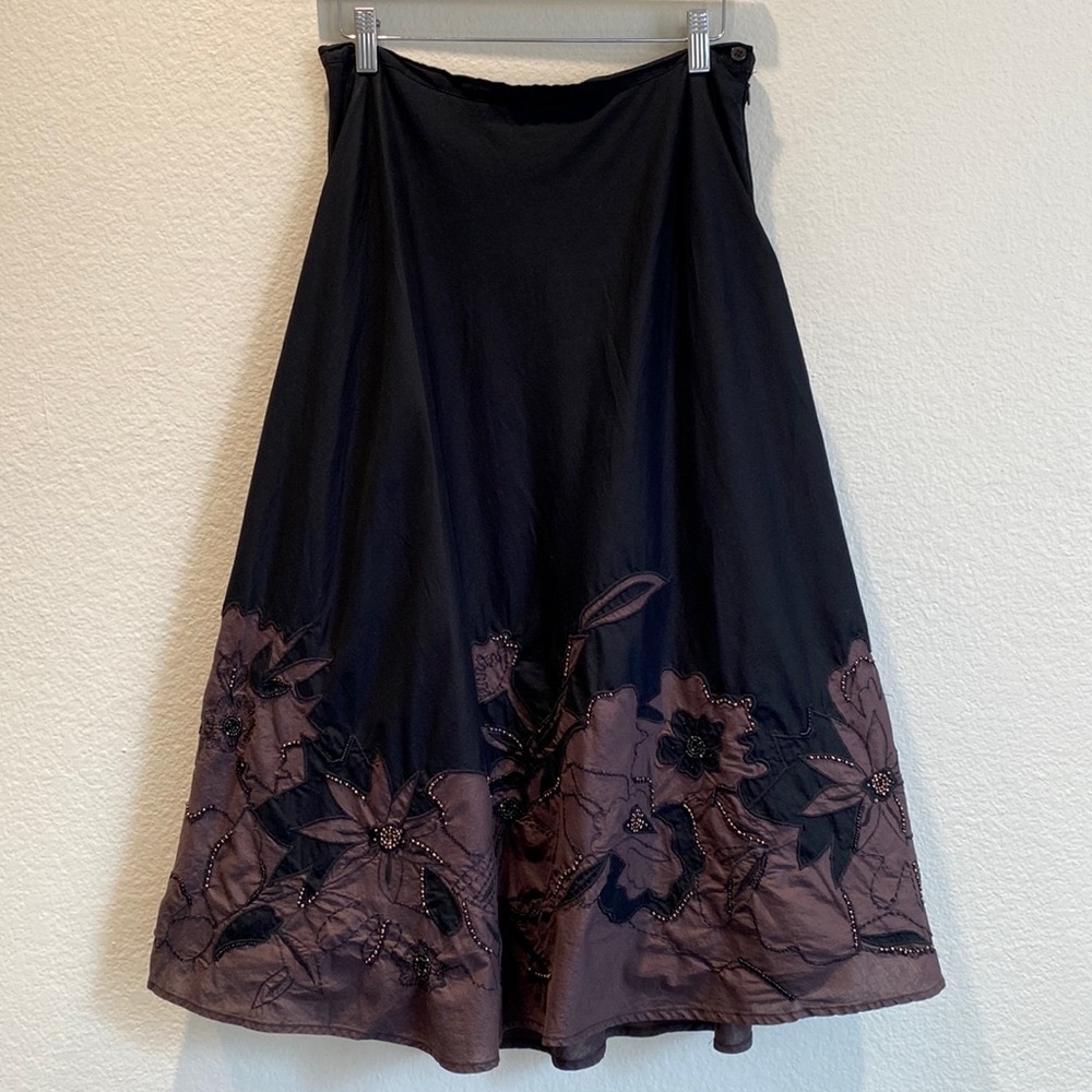 Chico’s- Skirt w/ Beads (1)